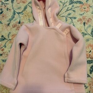 Pink Hooded Fleece Pullover